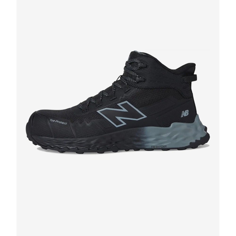 New Balance Fresh Foam Cremorne Mid EH Black Grey Work Boots Men 13 2E Wide NEW - Picture 7 of 13
